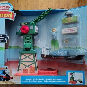 Thomas & Friends Cranky at the Docks Playset - Wooden railway set